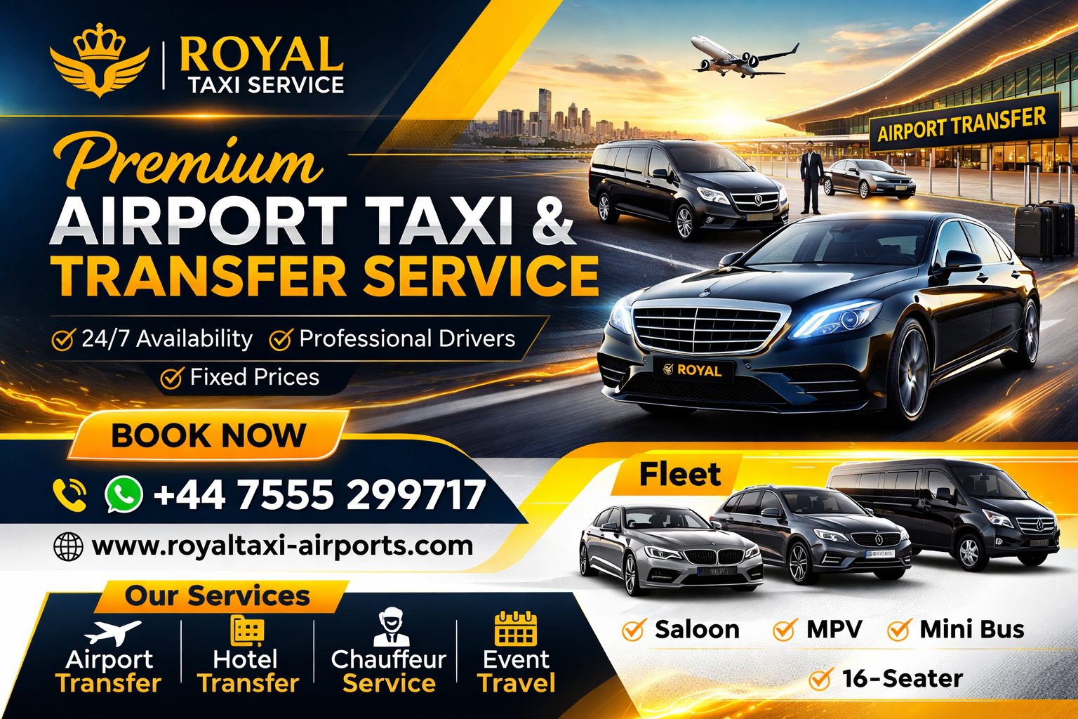 Royal Taxi Service - Airport Taxi Service Website